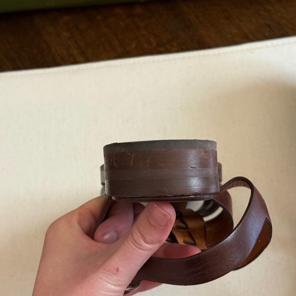 SEZANE brown leather fisherman sandal - Picture 5 of 7